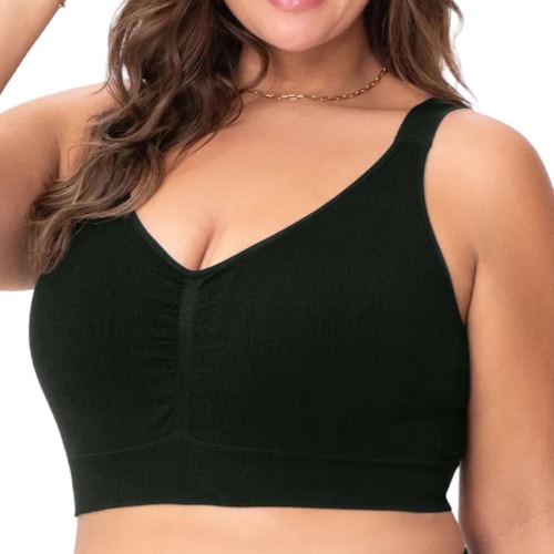 Sutiã Zee Rucci Sem Costura Zr0300-072 V01 Preto