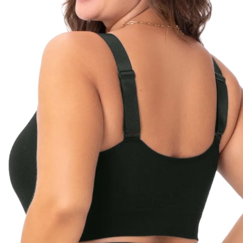 Detalhe - Sutiã Zee Rucci Sem Costura Zr0300-072 V01 Preto