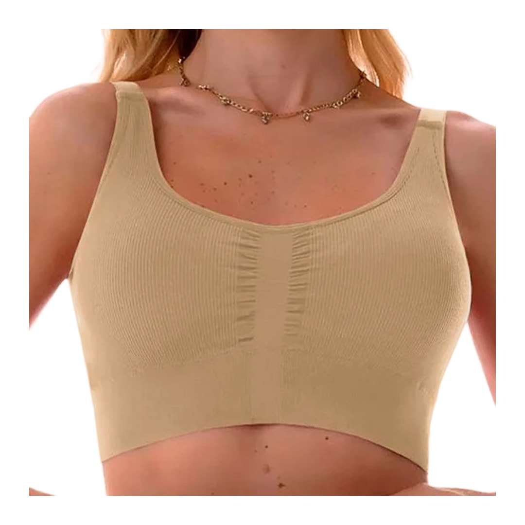 Sutiã Zee Rucci Sem Costura Zr0303-011 Bege Sutiã Zee Rucci Sem Costura Zr0303-011 Bege