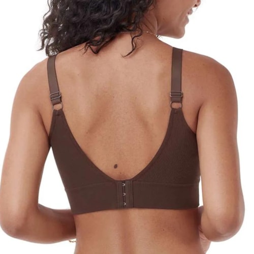 Detalhe - Sutiã Zee Rucci Sem Costura Zr0303-011 C127 Cafe