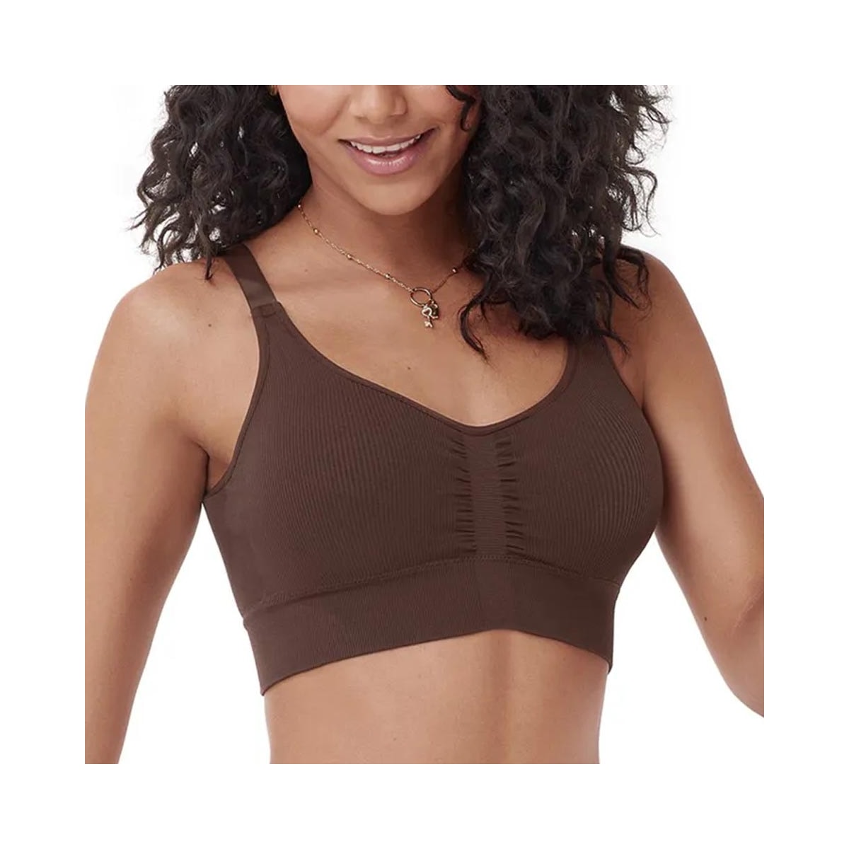 Sutiã Zee Rucci Sem Costura Zr0303-011 C127 Cafe