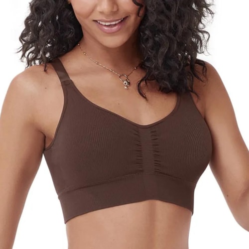 Sutiã Zee Rucci Sem Costura Zr0303-011 C127 Cafe