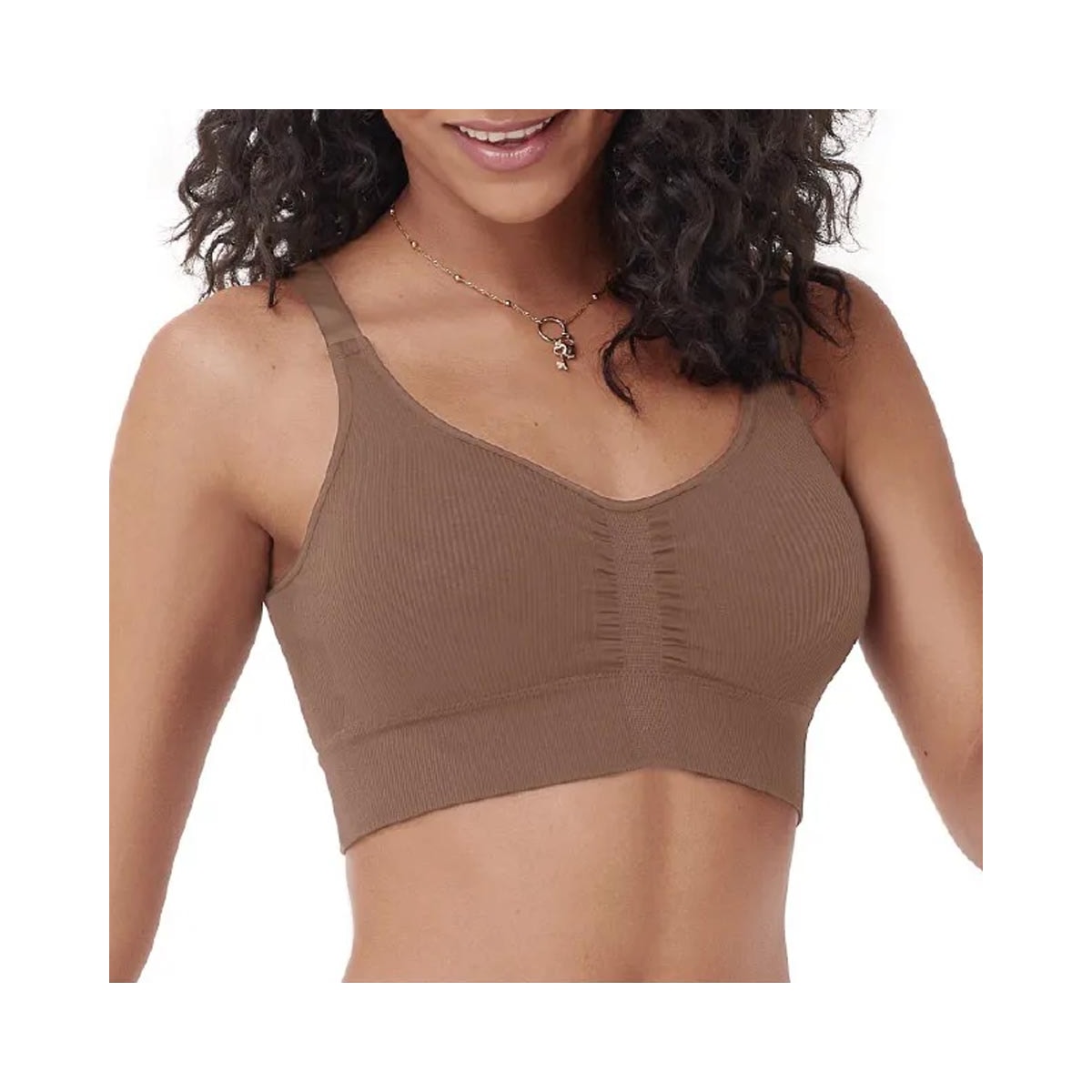 Sutiã Zee Rucci Sem Costura Zr0303-011 C128 Caramelo Sutiã Zee Rucci Sem Costura Zr0303-011 C128 Caramelo