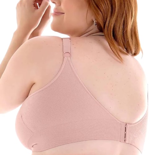 Detalhe - Sutiã Zee Rucci Sem Costura Zr0303-013 Rose