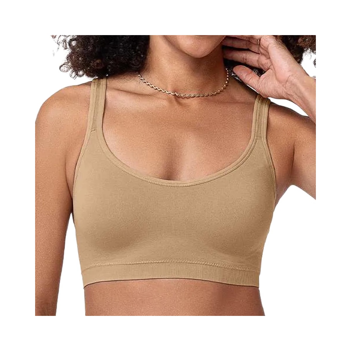 Sutiã Zee Rucci Sem Costura Zr0303-025 C122 Bege