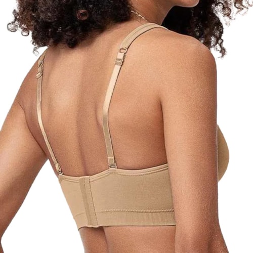 Detalhe - Sutiã Zee Rucci Sem Costura Zr0303-025 C122 Bege