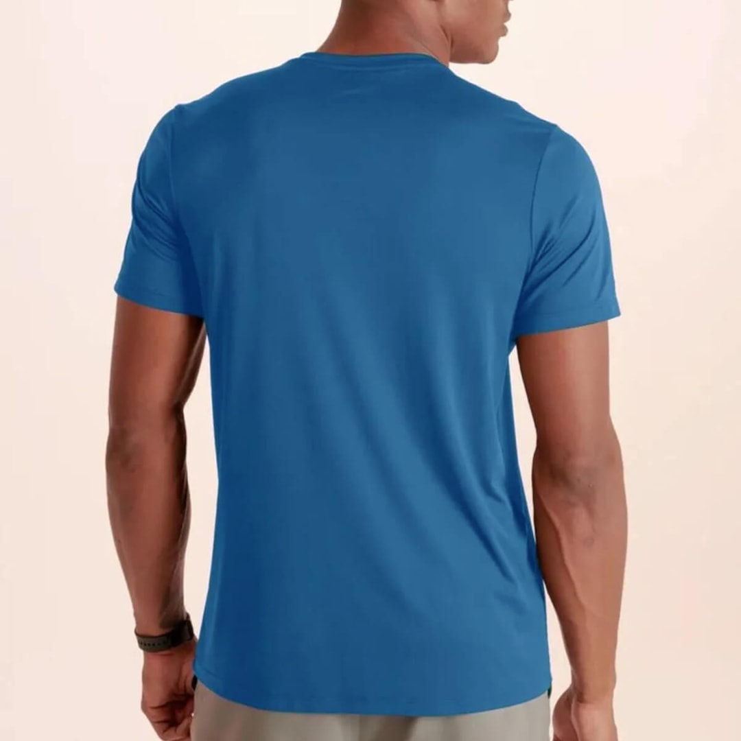 T-Shirt Lupo Basica Il Mm Masculina Poliamida  Uv50+ 77053-004 Azul