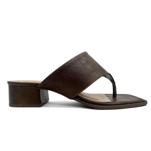 Detalhe - Tamanco Anacapri Salto Bloco C30530 0008 Cacau