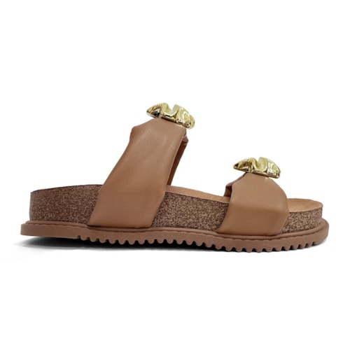 Detalhe - Tamanco Beira Rio Birken 8523.115 Camel