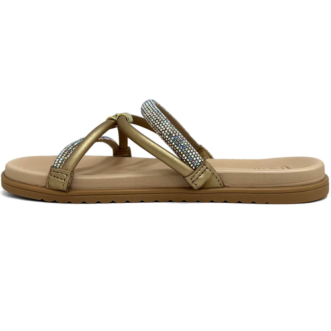 Tamanco Beira Rio Birken  8529.102 Aurora Boreal/Dourado