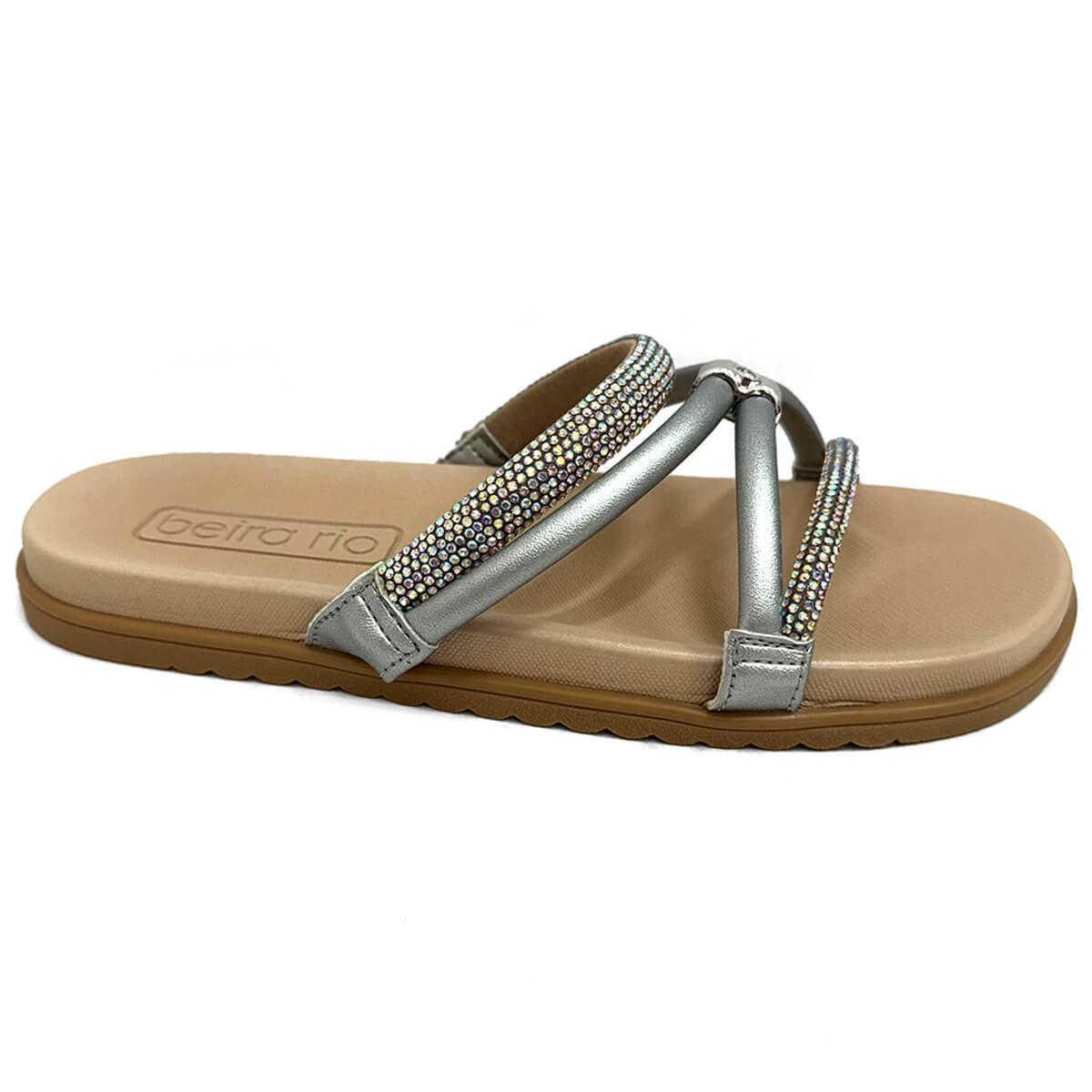 Tamanco Beira Rio Birken 8529.102 Prata/Aurora Boreal Tamanco Beira Rio Birken 8529.102 Prata/Aurora Boreal