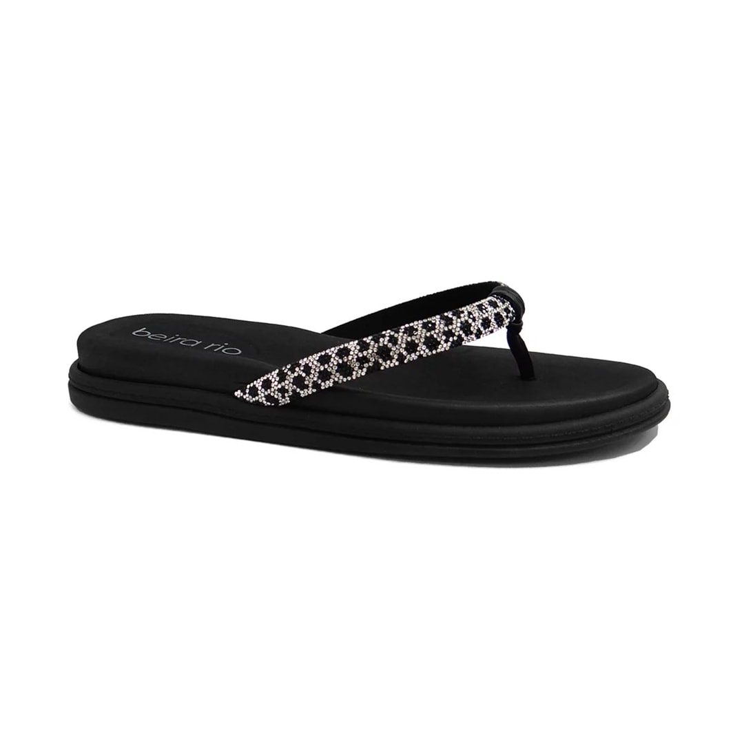 Tamanco Beira Rio Chinelo 8513.101 Onça Preto