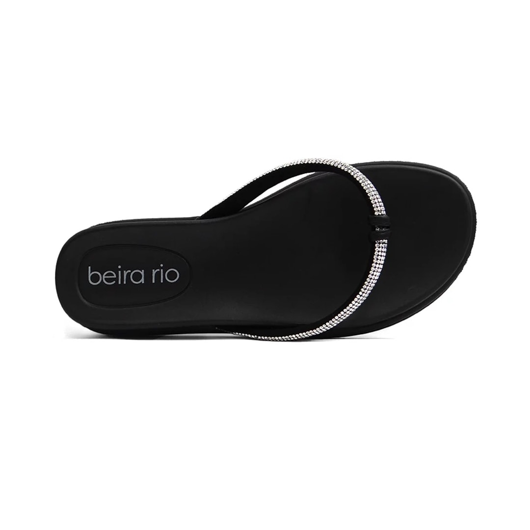 Tamanco Beira Rio Chinelo 8513.101 Preto/Cristal