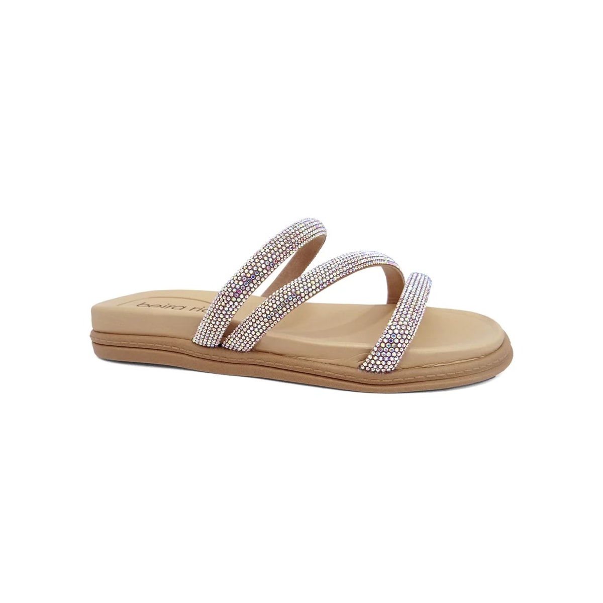 Tamanco Beira Rio Flatform Birken 8488.108 Aurora Boreal/Creme Tamanco Beira Rio Flatform Birken 8488.108 Aurora Boreal/Creme