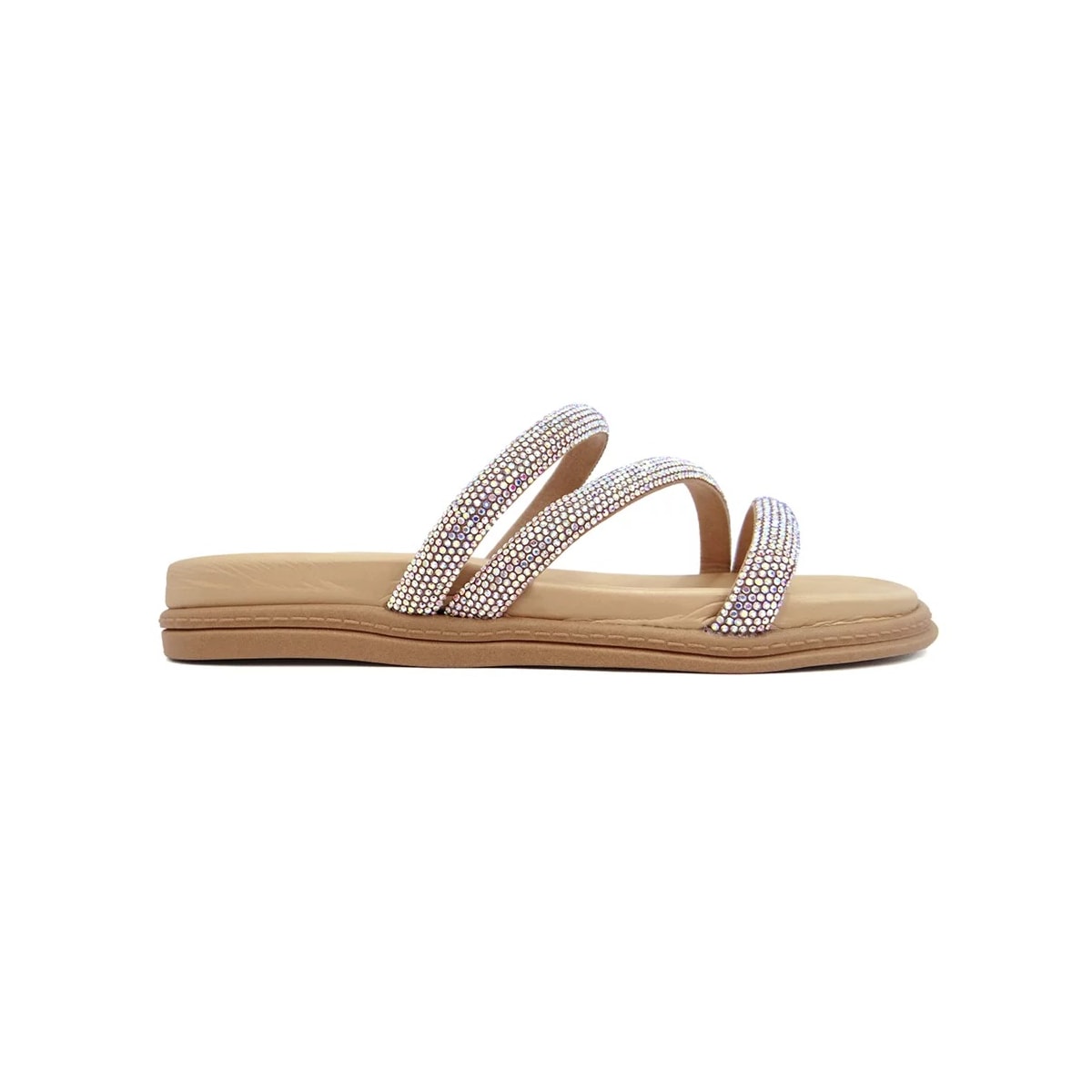 Tamanco Beira Rio Flatform Birken 8488.108 Aurora Boreal/Creme Tamanco Beira Rio Flatform Birken 8488.108 Aurora Boreal/Creme