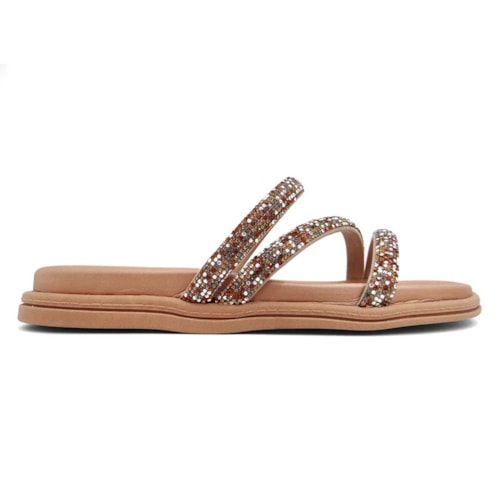 Detalhe - Tamanco Beira Rio Flatform Birken 8488.108 Camel/Nude