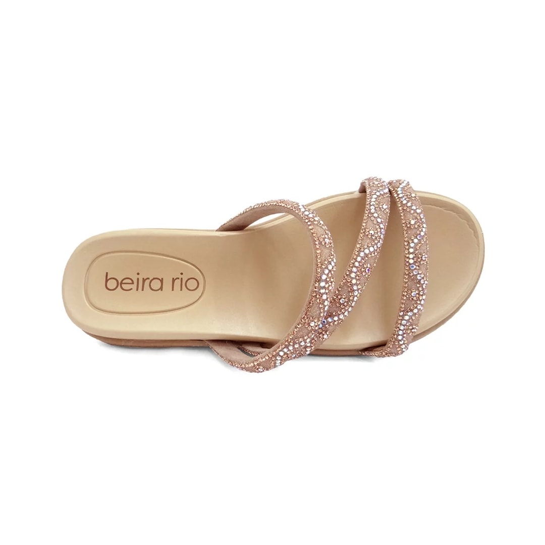Tamanco Beira Rio Flatform Birken 8488.108 Ouro Rosado/Aurora B