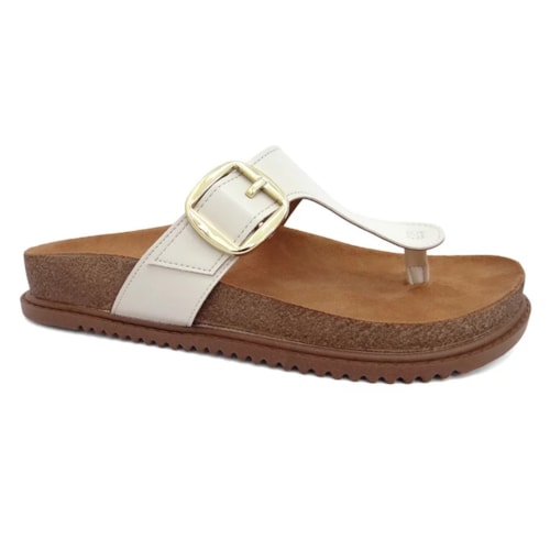 Tamanco Beira Rio Flatform Birken 8524.101 Branco