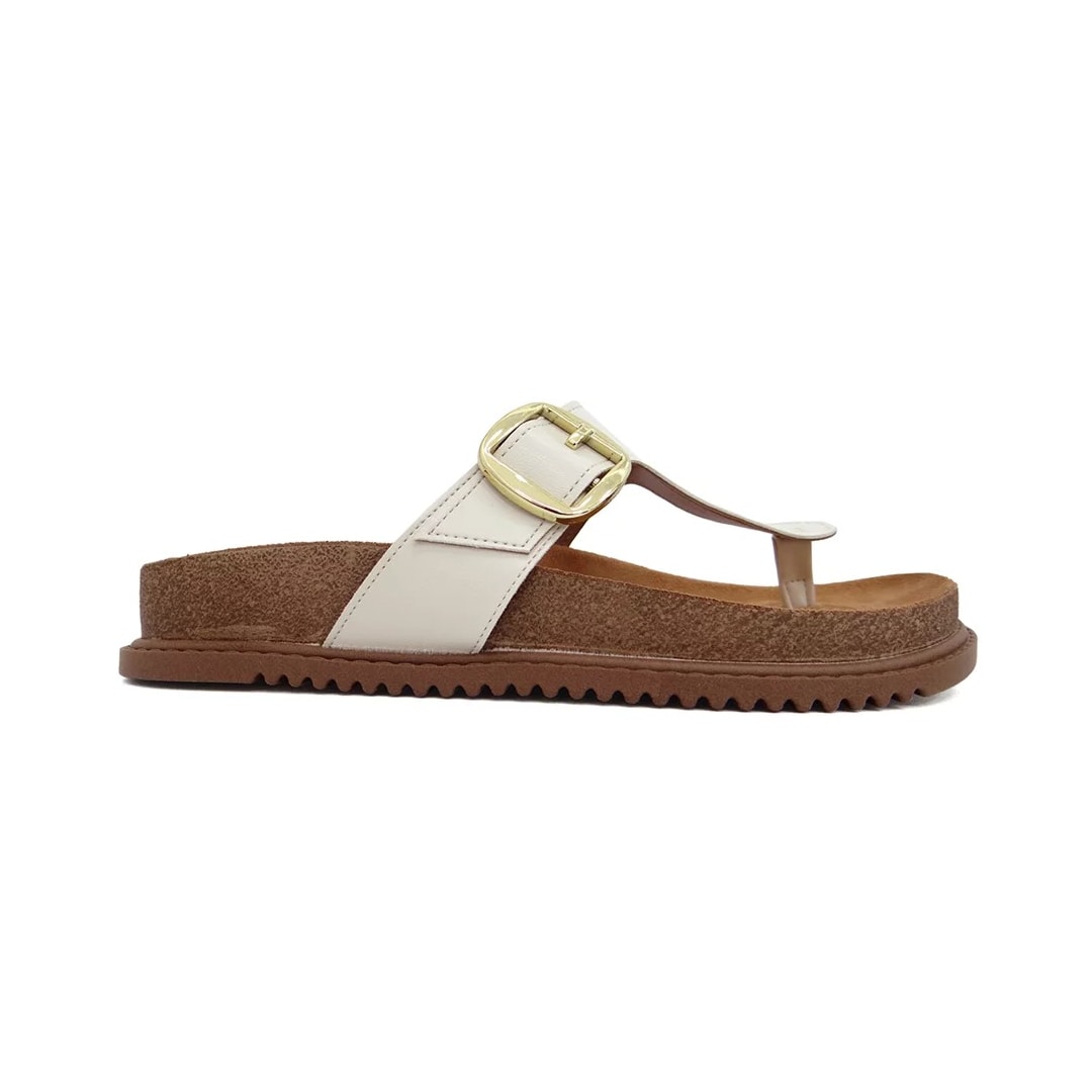 Tamanco Beira Rio Flatform Birken 8524.101 Branco