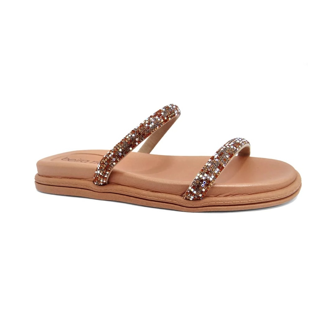 Tamanco Beira Rio Flatform Rasteira 8488.108 Camel/Nude Tamanco Beira Rio Flatform Rasteira 8488.108 Camel/Nude