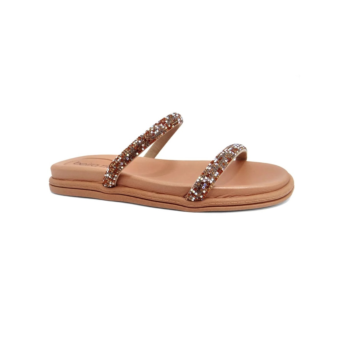 Tamanco Beira Rio Flatform Rasteira 8488.108 Camel/Nude Tamanco Beira Rio Flatform Rasteira 8488.108 Camel/Nude