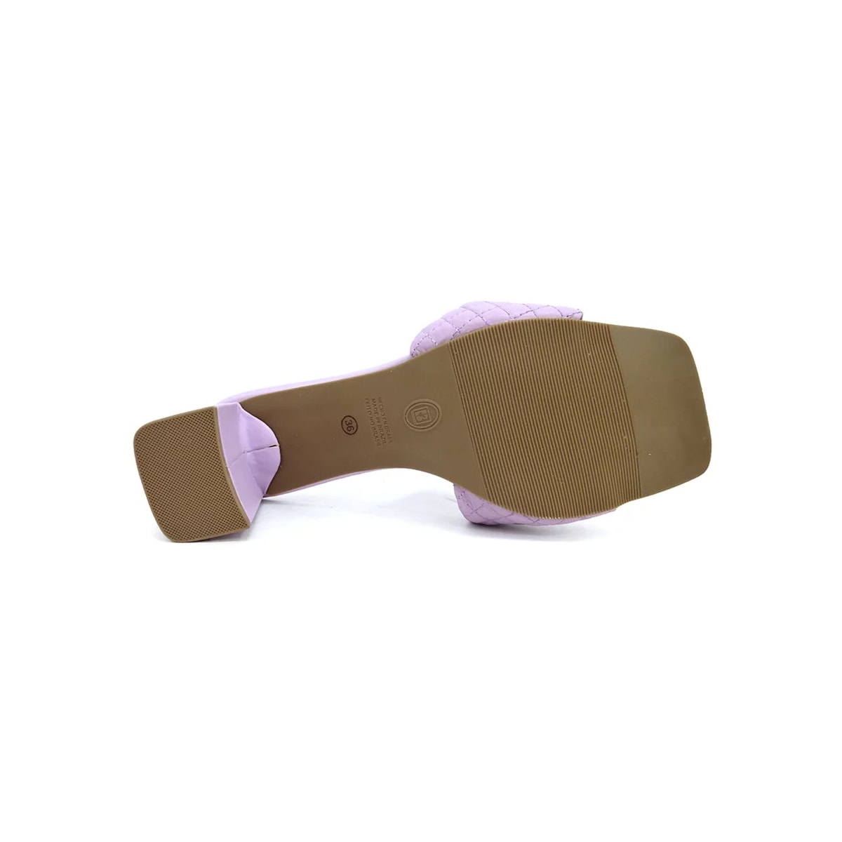 Tamanco Bottero Couro Salto Bloco 342805 Lilac
