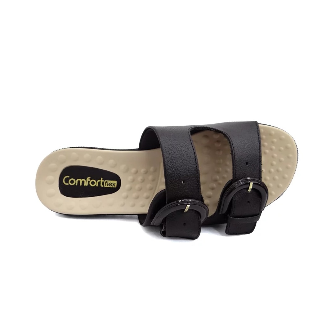 Tamanco Comfortflex Birken 23-45404 Preto