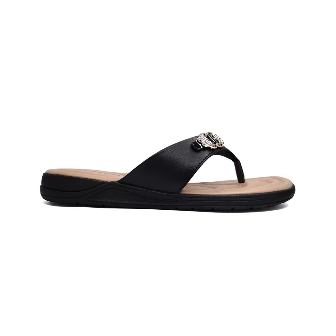 Tamanco Comfortflex Chinelo 23-80401 Preto