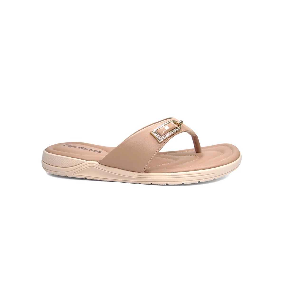 Tamanco Comfortflex Chinelo 23-80403 Caqui Tamanco Comfortflex Chinelo 23-80403 Caqui