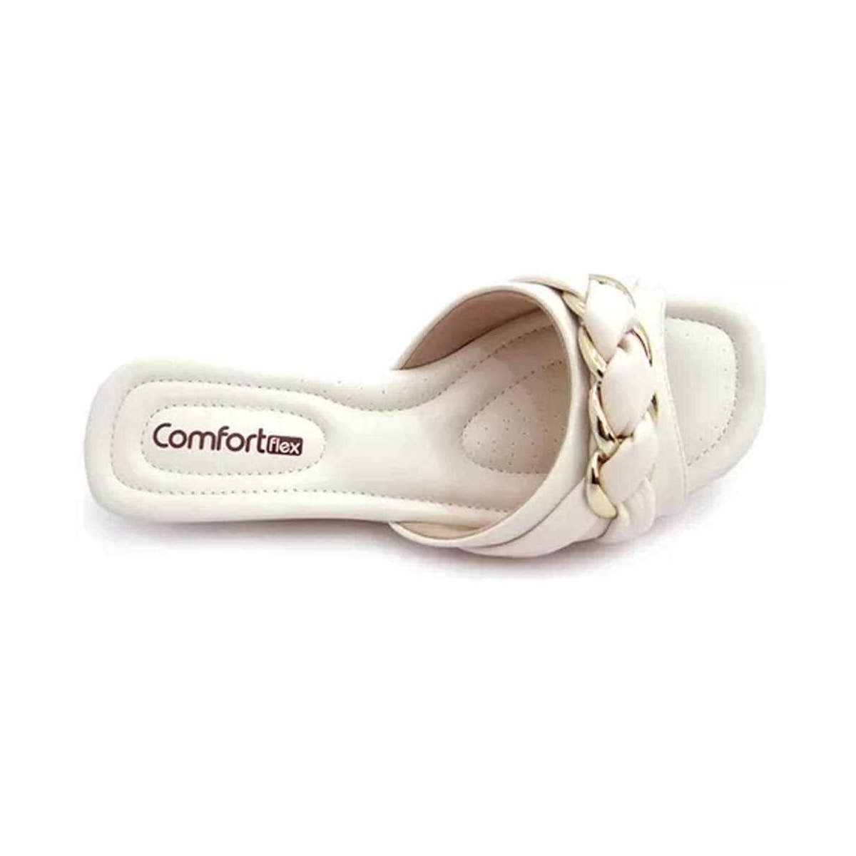 Tamanco Comfortflex Conforto 22-70401 Marfim Tamanco Comfortflex Conforto 22-70401 Marfim