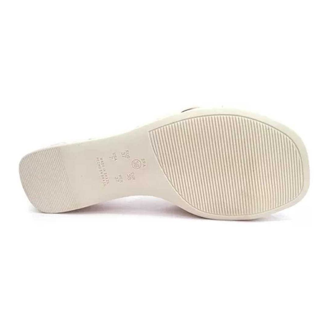 Tamanco Comfortflex Conforto 22-70401 Marfim