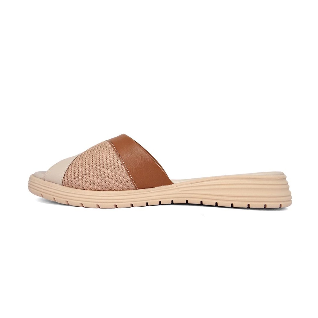 Tamanco Comfortflex Conforto 23-51406 Bege/Caqui/Caramelo