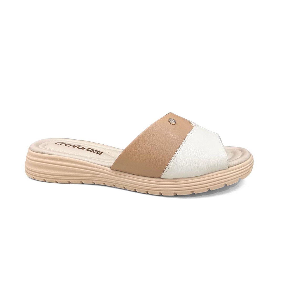 Tamanco Comfortflex Conforto 23-51406 Nude/Off White Tamanco Comfortflex Conforto 23-51406 Nude/Off White