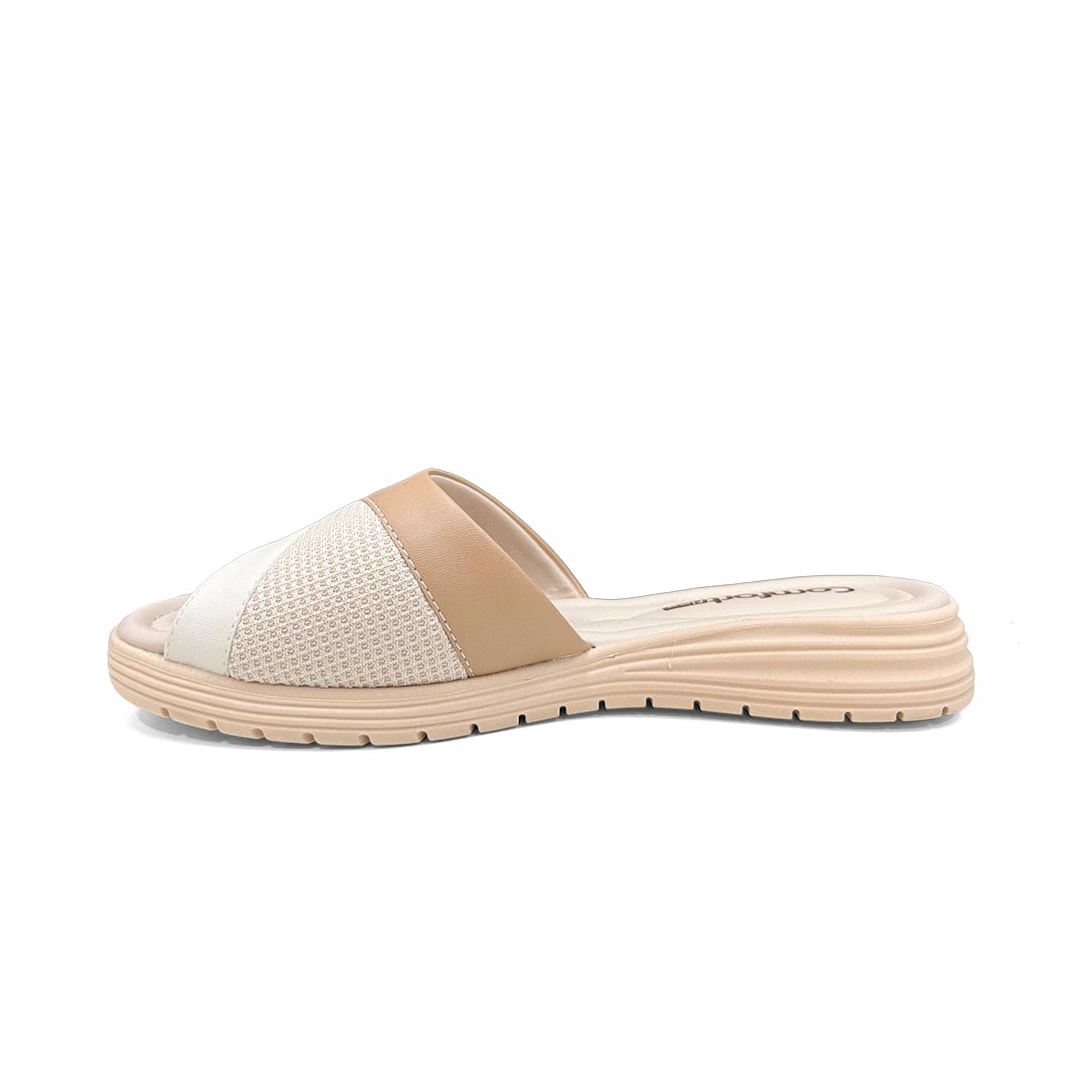 Tamanco Comfortflex Conforto 23-51406 Nude/Off White Tamanco Comfortflex Conforto 23-51406 Nude/Off White