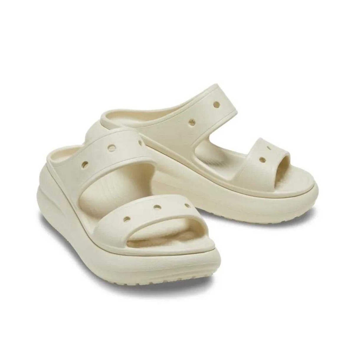 Tamanco Crocs Crush Dandal 207670 Bone Tamanco Crocs Crush Dandal 207670 Bone