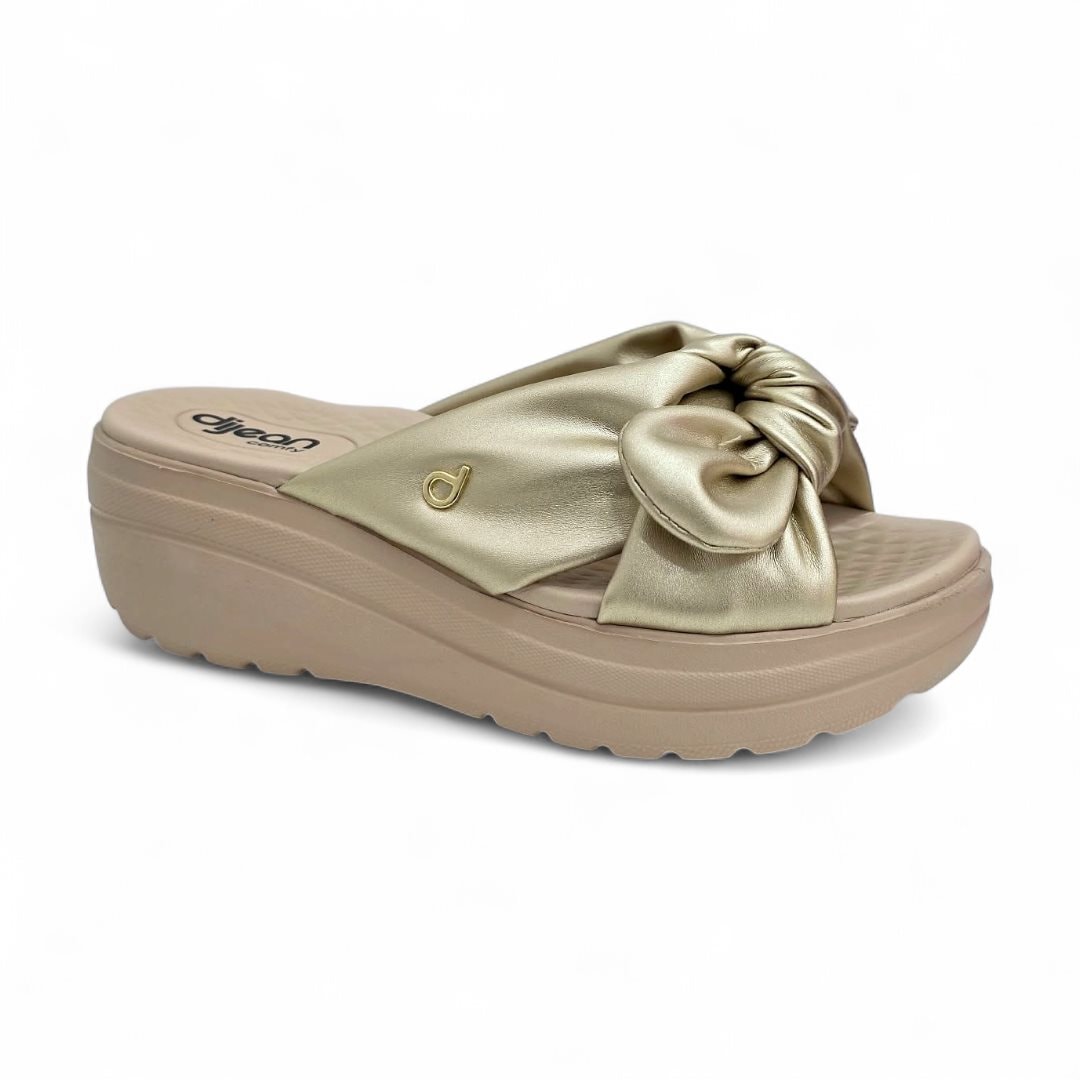 Tamanco Dijean Feminino 33120018 Ouro Light Tamanco Dijean Feminino 33120018 Ouro Light