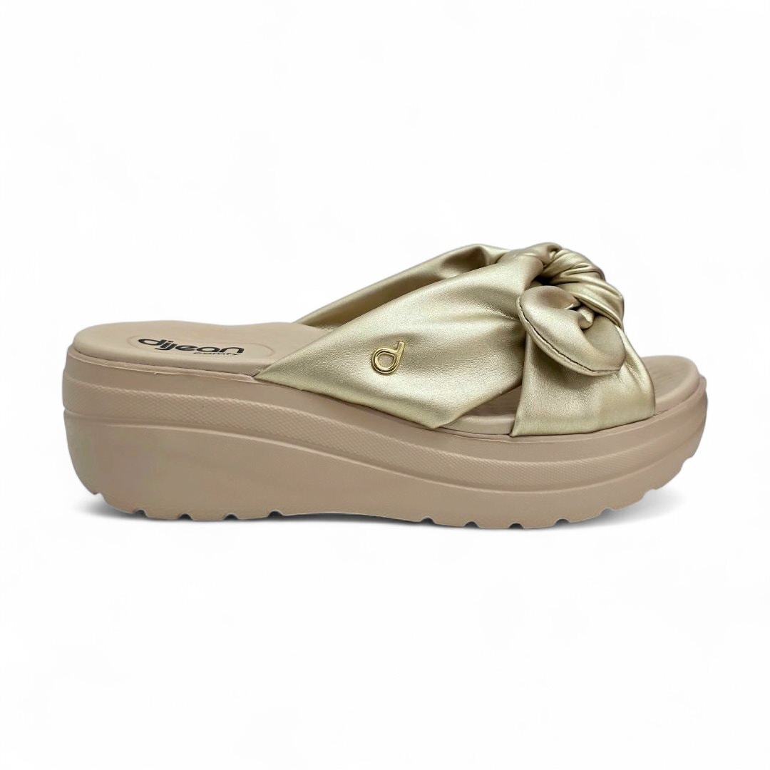 Tamanco Dijean Feminino 33120018 Ouro Light Tamanco Dijean Feminino 33120018 Ouro Light