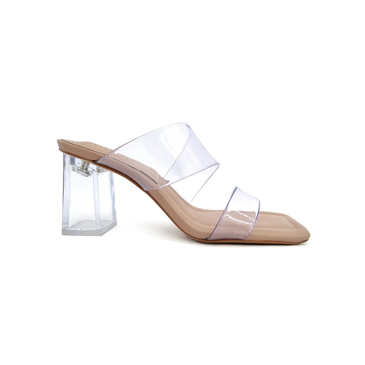 Tamanco Lia Line Feminino 2060.70398 Nude/Transparente Tamanco Lia Line Feminino 2060.70398 Nude/Transparente