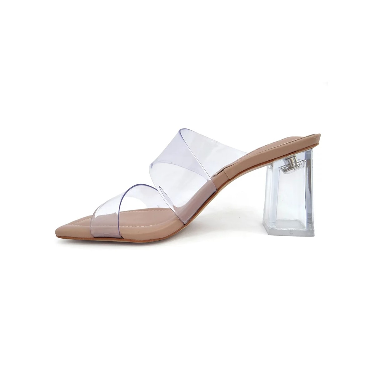 Tamanco Lia Line Feminino 2060.70398 Nude/Transparente Tamanco Lia Line Feminino 2060.70398 Nude/Transparente