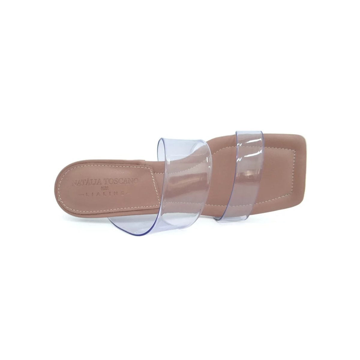 Tamanco Lia Line Feminino 2060.70398 Nude/Transparente Tamanco Lia Line Feminino 2060.70398 Nude/Transparente