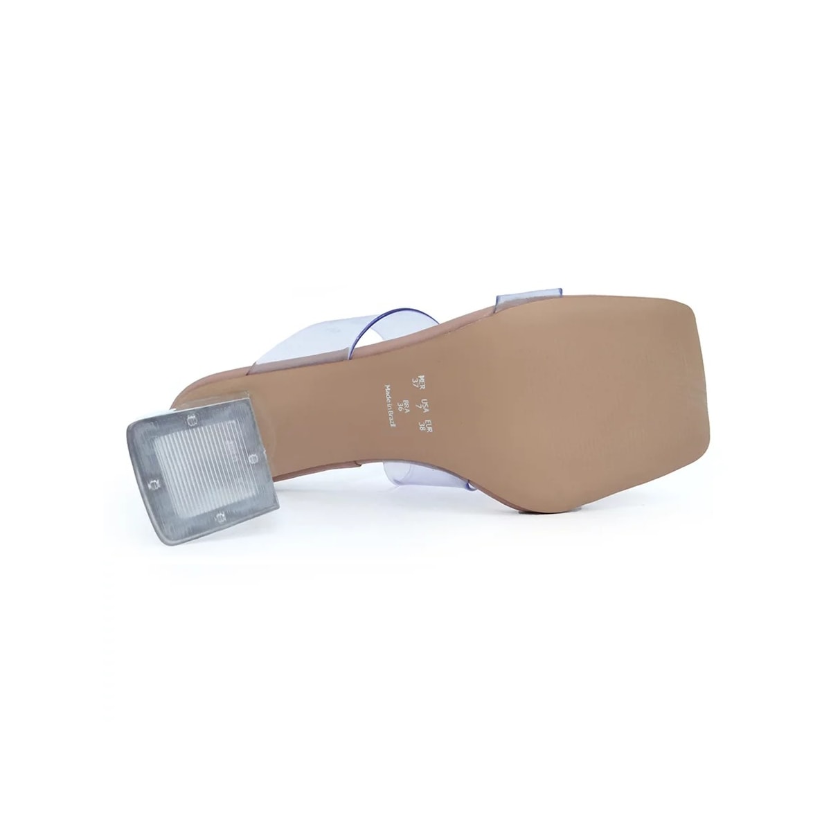 Tamanco Lia Line Feminino 2060.70398 Nude/Transparente Tamanco Lia Line Feminino 2060.70398 Nude/Transparente