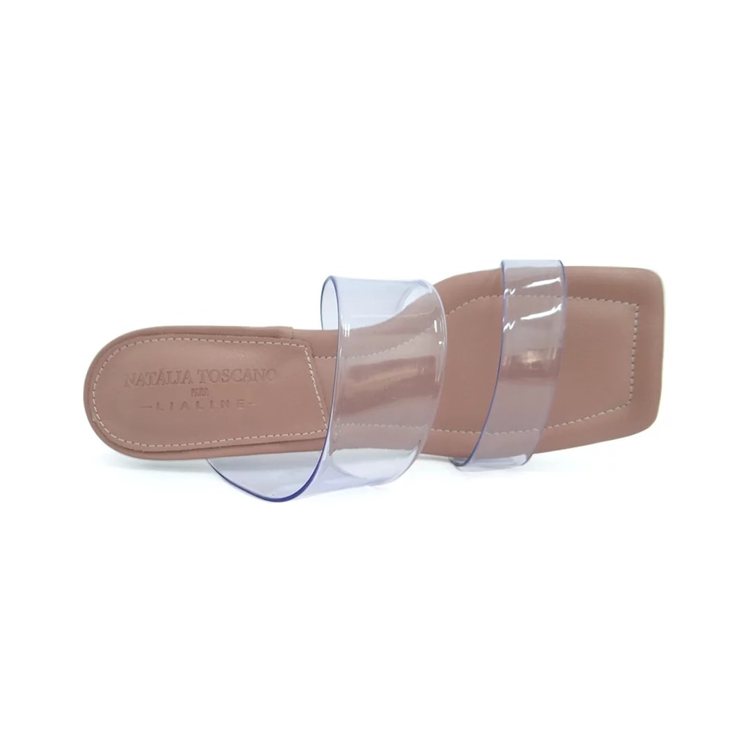 Tamanco Lia Line Feminino 2060.70398 Nude/Transparente Tamanco Lia Line Feminino 2060.70398 Nude/Transparente
