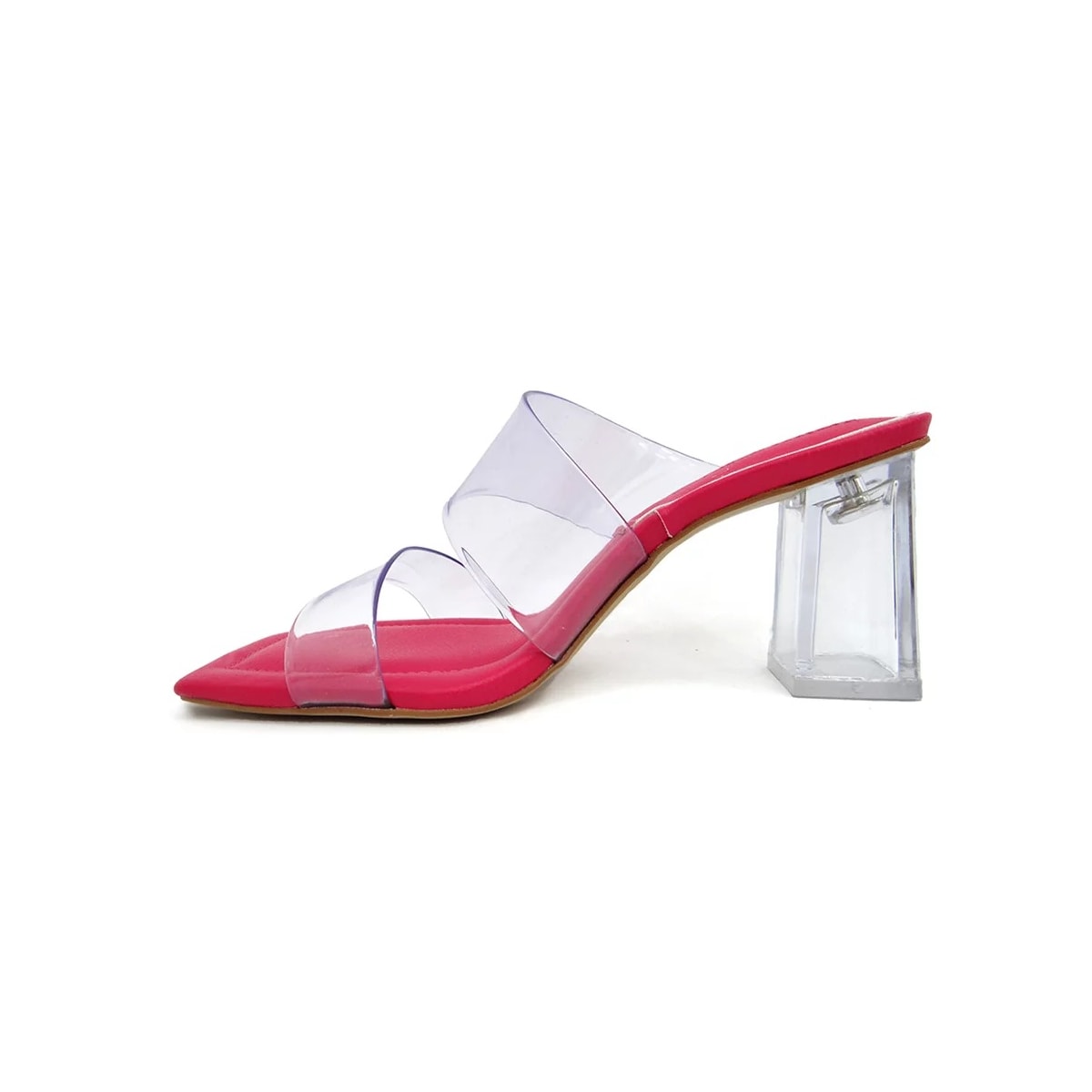 Tamanco Lia Line Feminino 2060.70398 Pink/Transparente Tamanco Lia Line Feminino 2060.70398 Pink/Transparente