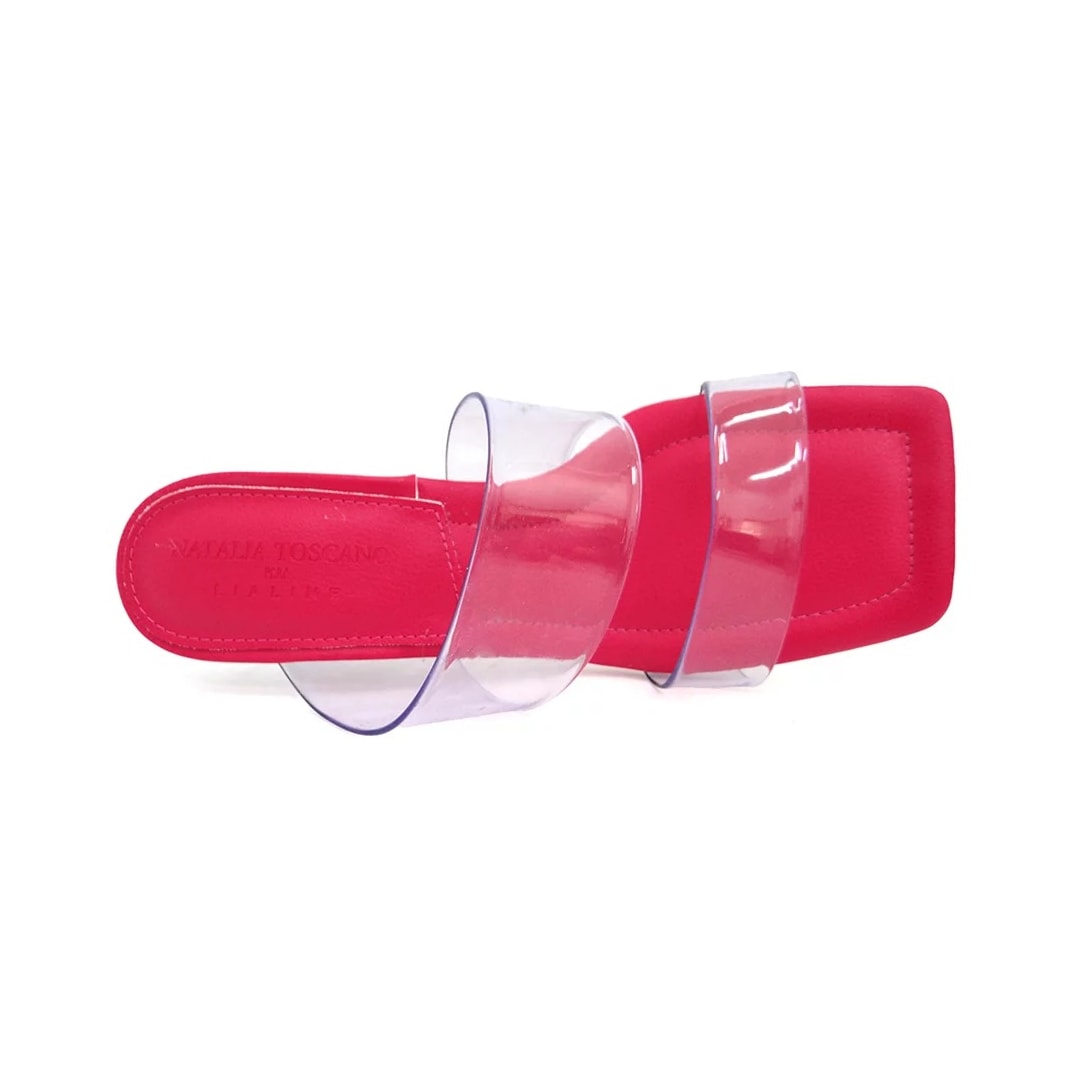 Tamanco Lia Line Feminino 2060.70398 Pink/Transparente Tamanco Lia Line Feminino 2060.70398 Pink/Transparente