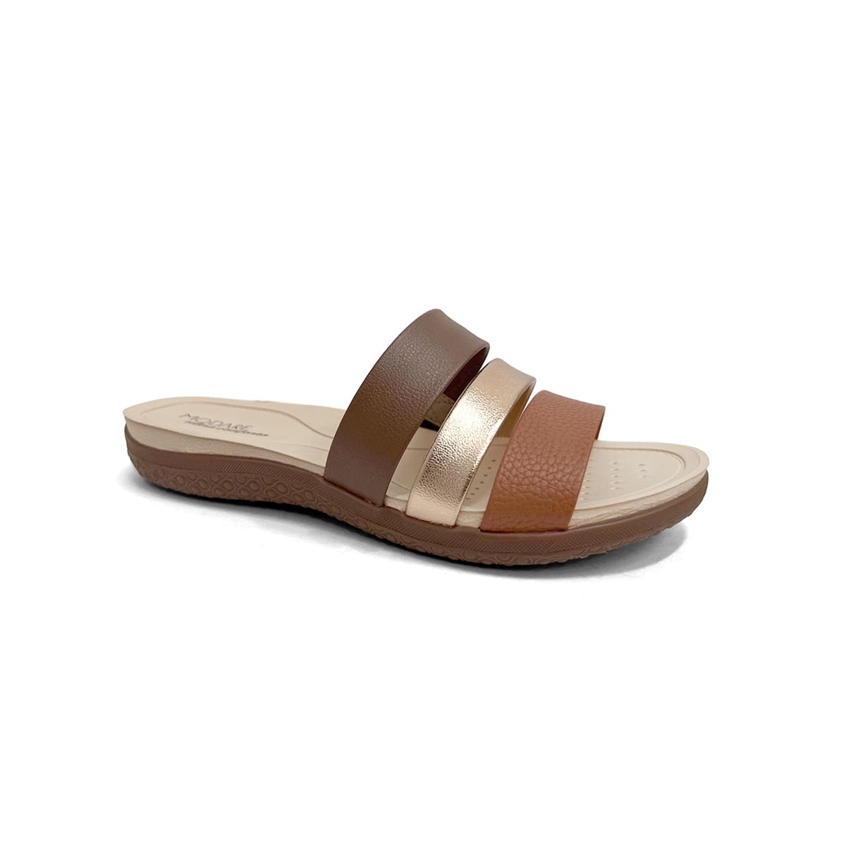 Tamanco Modare Conforto 7125.200 Avela/Terracota/Ouro Rosado