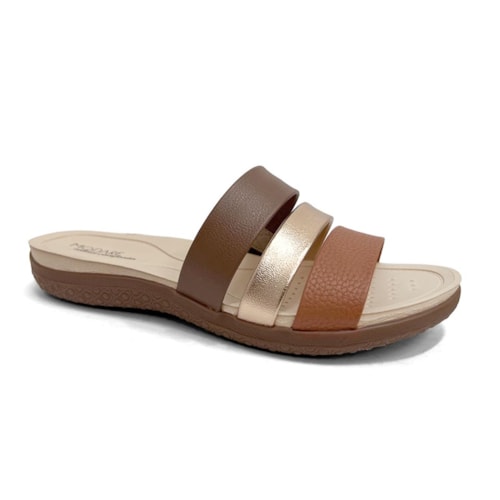 Tamanco Modare Conforto 7125.200 Avela/Terracota/Ouro Rosado