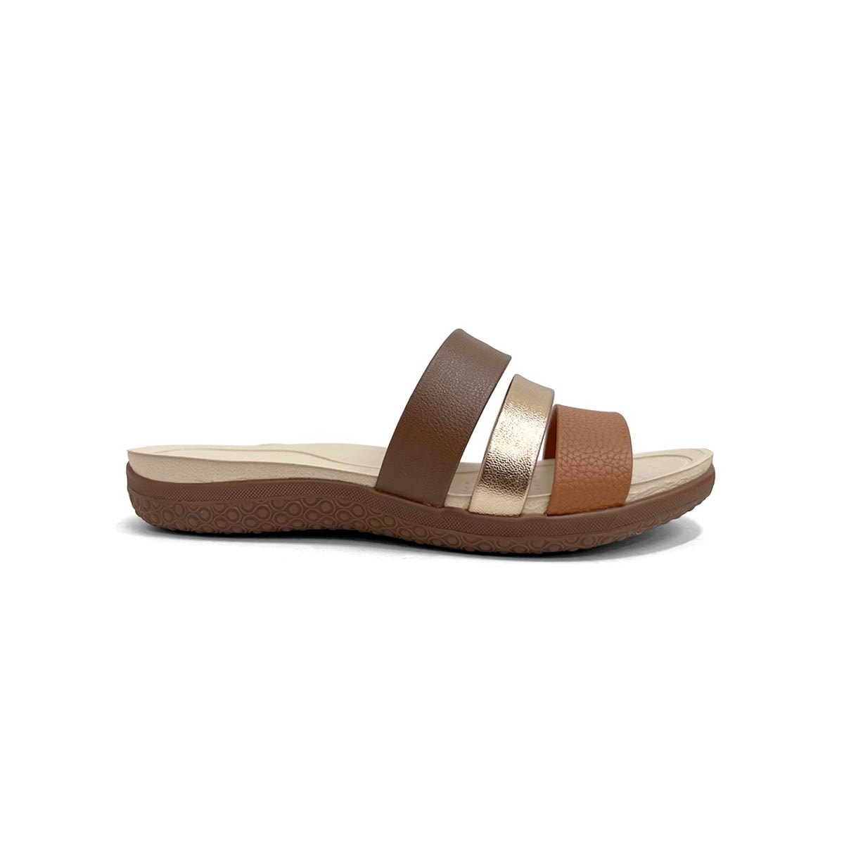 Tamanco Modare Conforto 7125.200 Avela/Terracota/Ouro Rosado