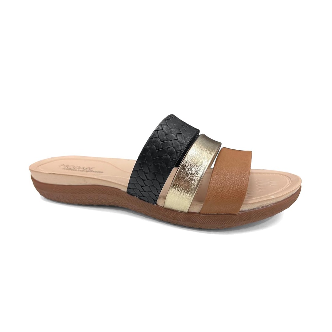 Tamanco Modare Conforto 7125.200 Preto/Camel Tamanco Modare Conforto 7125.200 Preto/Camel