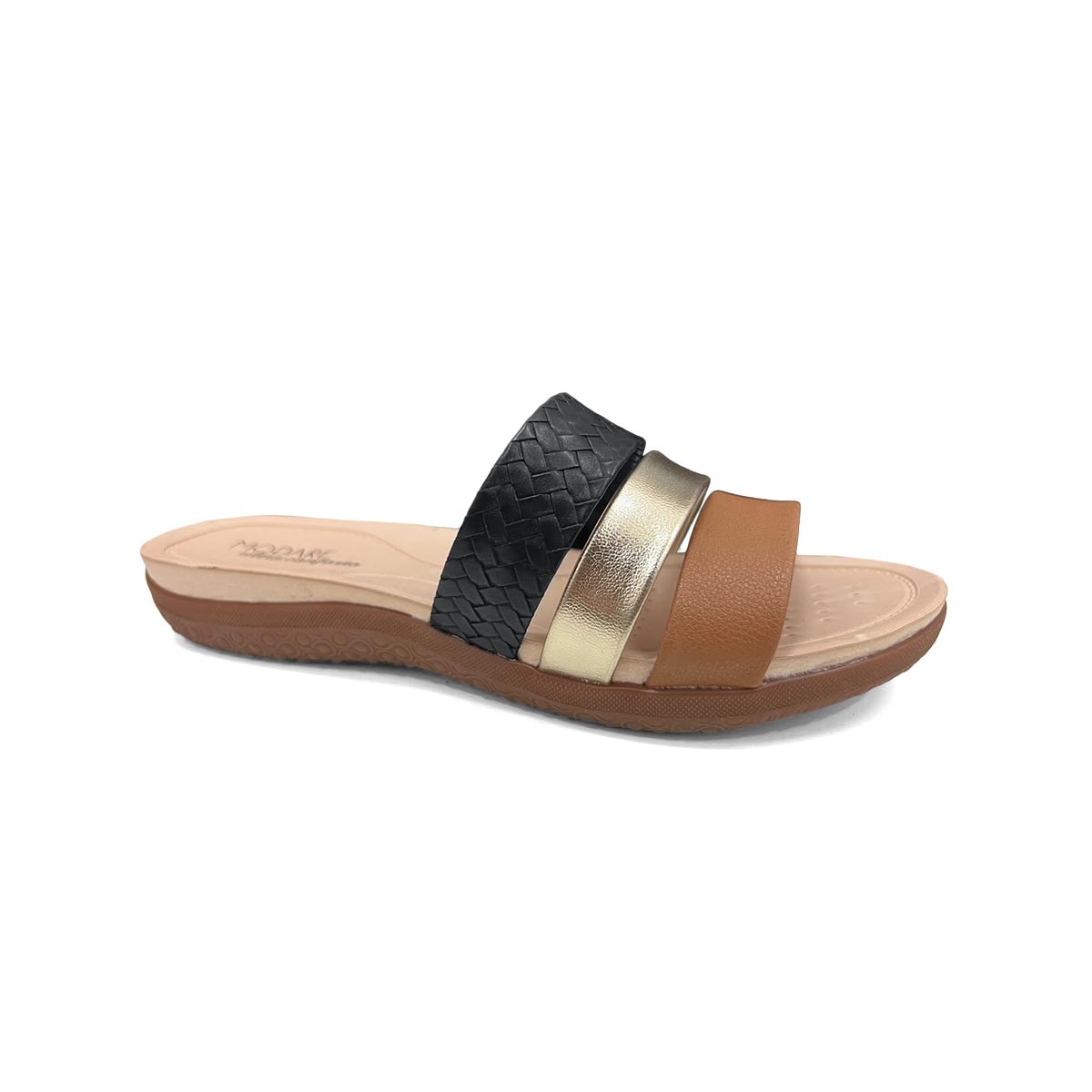 Tamanco Modare Conforto 7125.200 Preto/Camel Tamanco Modare Conforto 7125.200 Preto/Camel