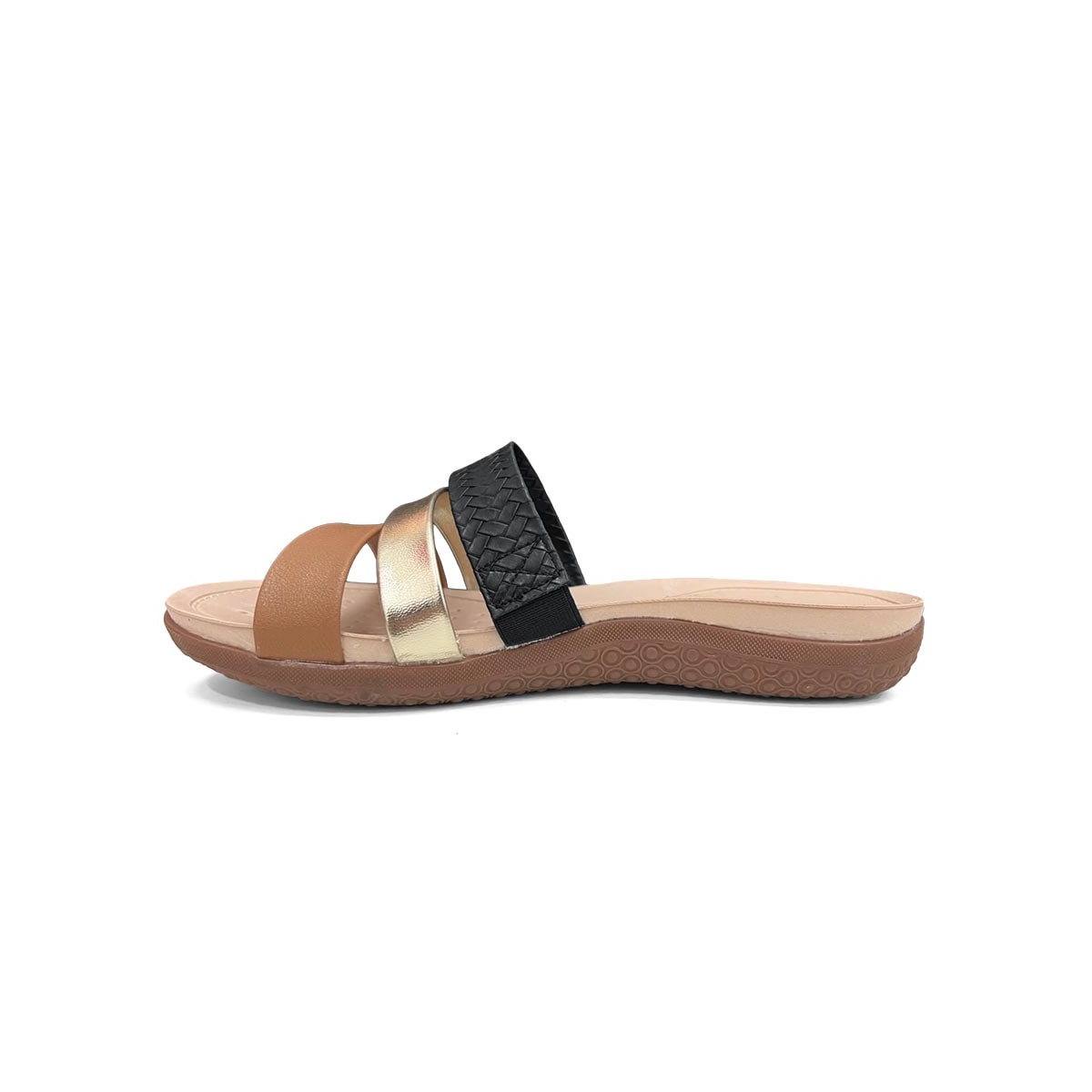Tamanco Modare Conforto 7125.200 Preto/Camel